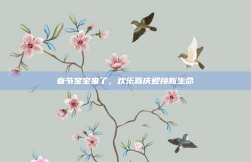 春节宝宝来了，欢乐喜庆迎接新生命